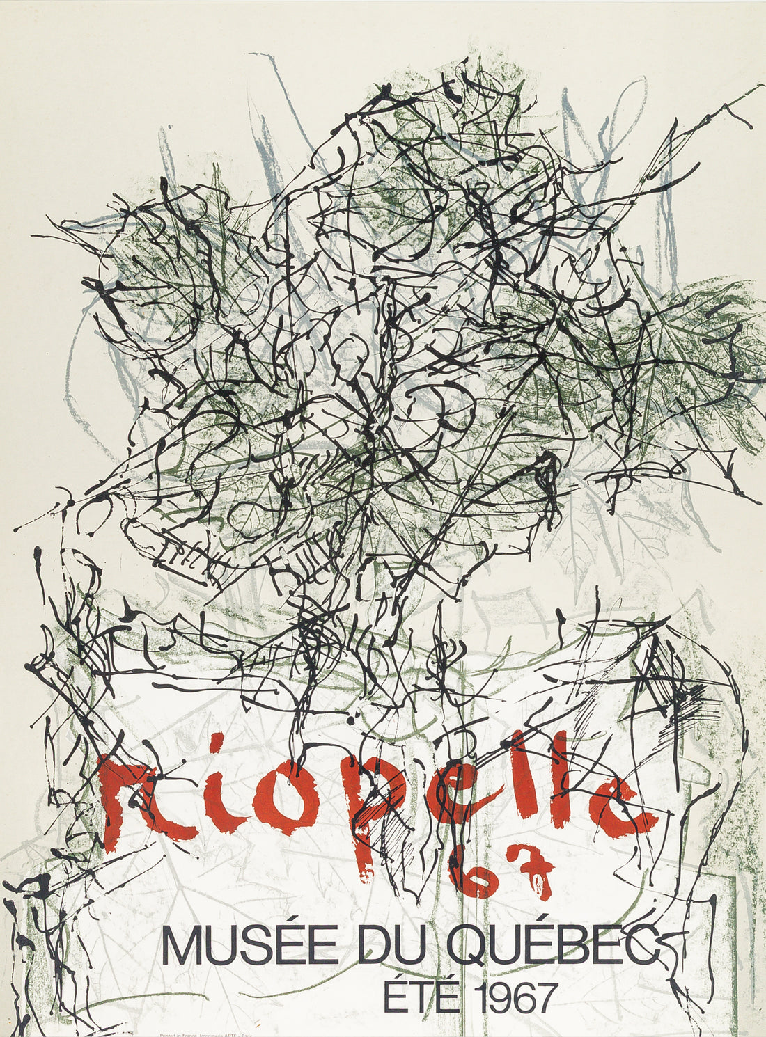 After Jean-Paul Riopelle "Riopelle 67 Musee Du Quebec"