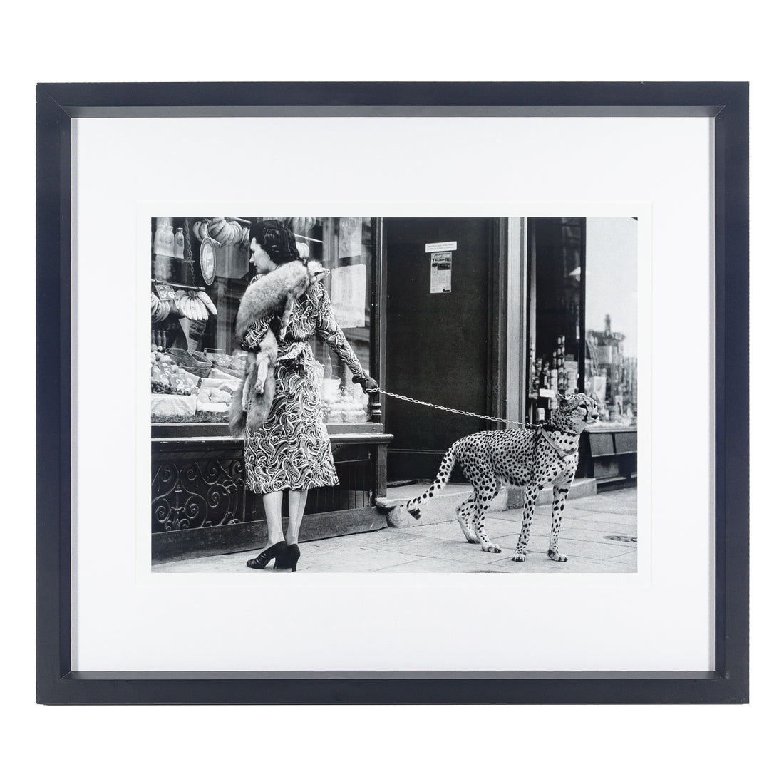 WILLIAM STAFFORD Collection Framed Print "Cheetah Who Shops"