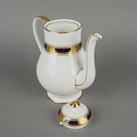 AYNSLEY Empress Cobalt Coffee Pot w/Lid