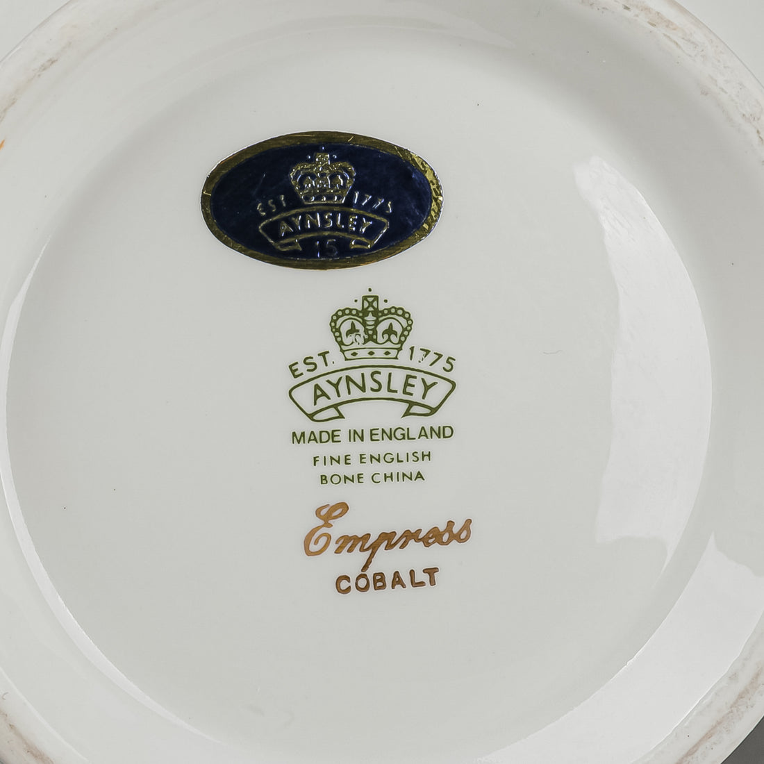 AYNSLEY Empress Cobalt Coffee Pot w/Lid