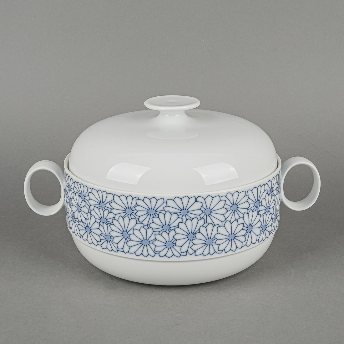 ROSENTHAL Duo Harmonic Blue Covered Serving Dish