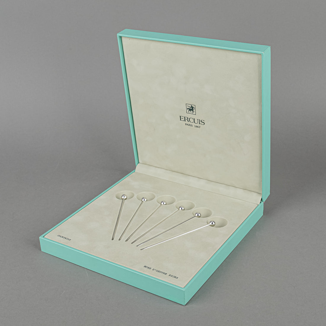 ERCUIS Silverplate Cocktail Picks Set Of 6