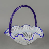 FENTON Blue Ridge 80th Anniversary Crest Basket