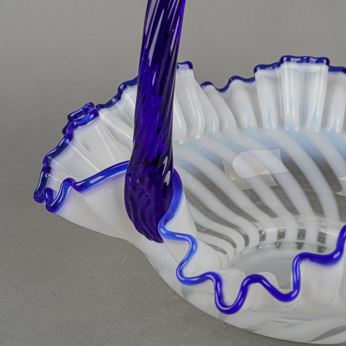 FENTON Blue Ridge 80th Anniversary Crest Basket