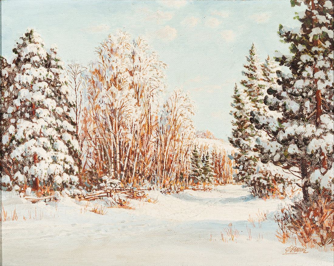 Otto Planding (Canadian 1857-1967) Untitled Winter Landscape
