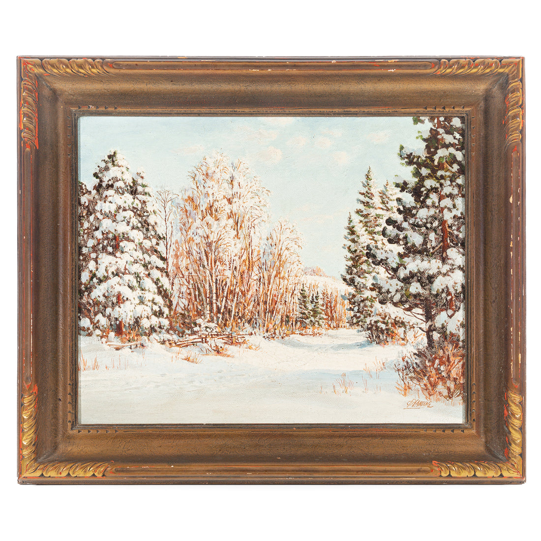 Otto Planding (Canadian 1857-1967) Untitled Winter Landscape