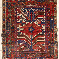 Hand Knotted Wool Rug 75"x45"