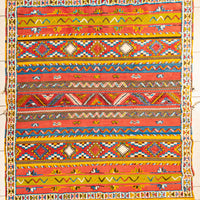 Hand Knotted Wool Rug 84"x79"