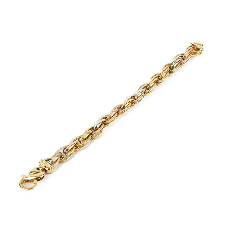ART.OR 14K Yellow Gold White Gold Bracelet