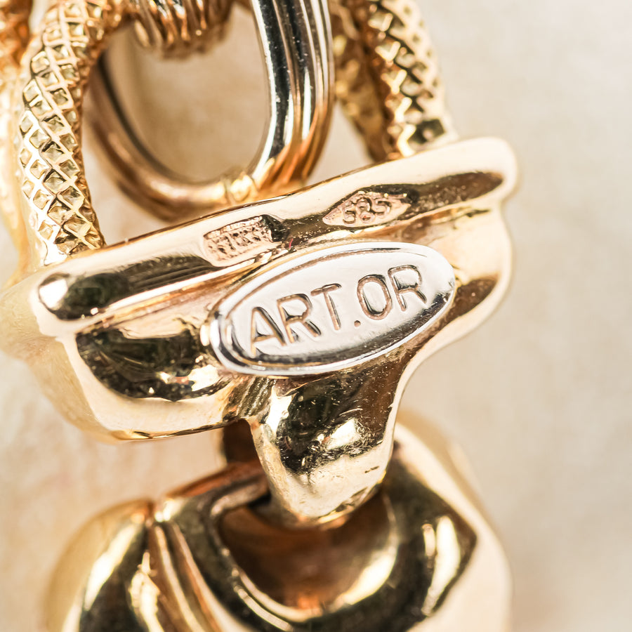 ART.OR 14K Yellow Gold White Gold Bracelet