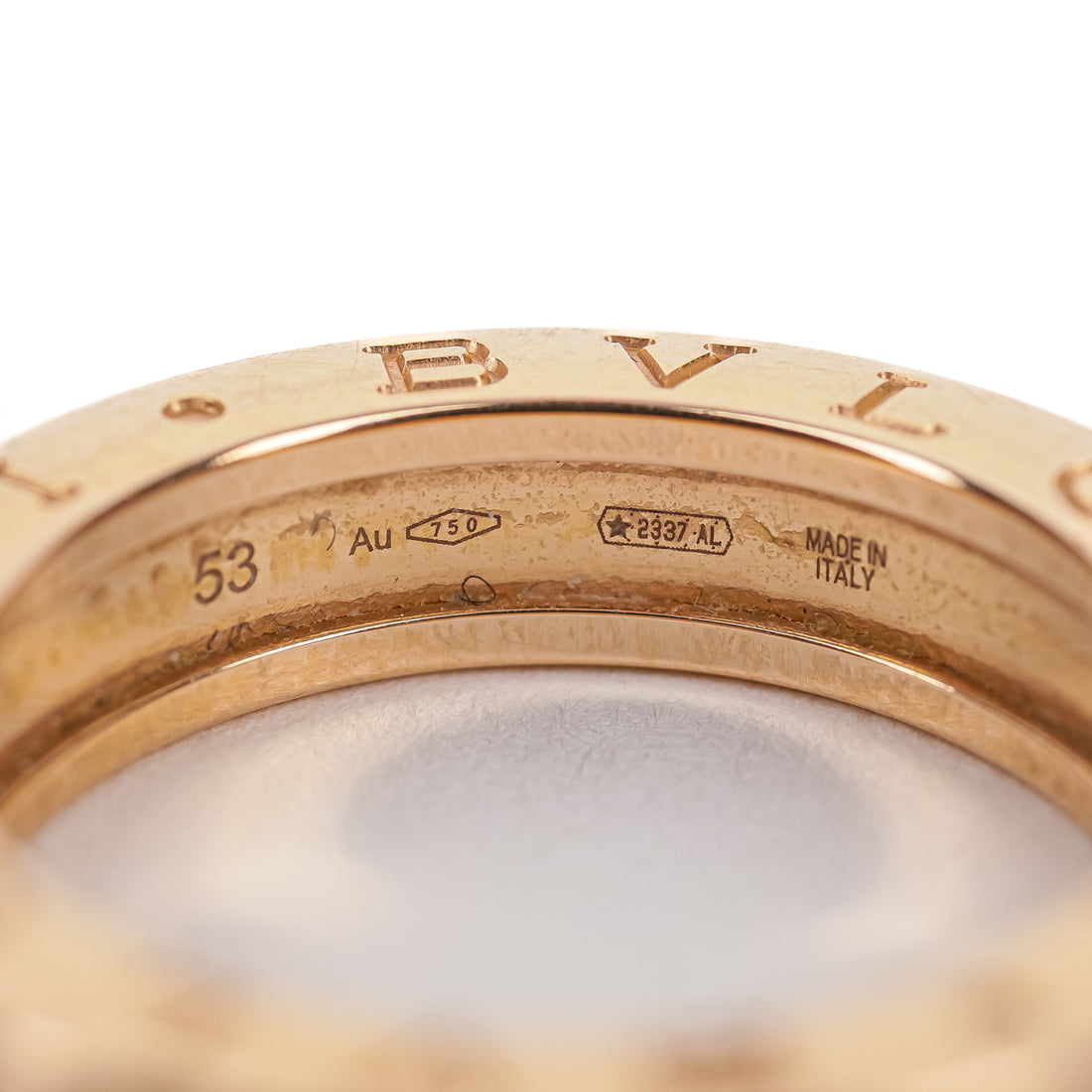 BVLGARI 18K Rose Gold B.zero1 Ring