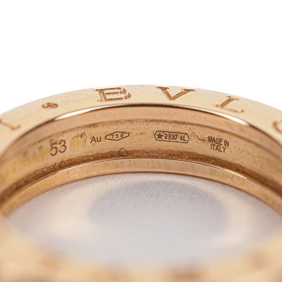 BVLGARI 18K Rose Gold B.zero1 Ring