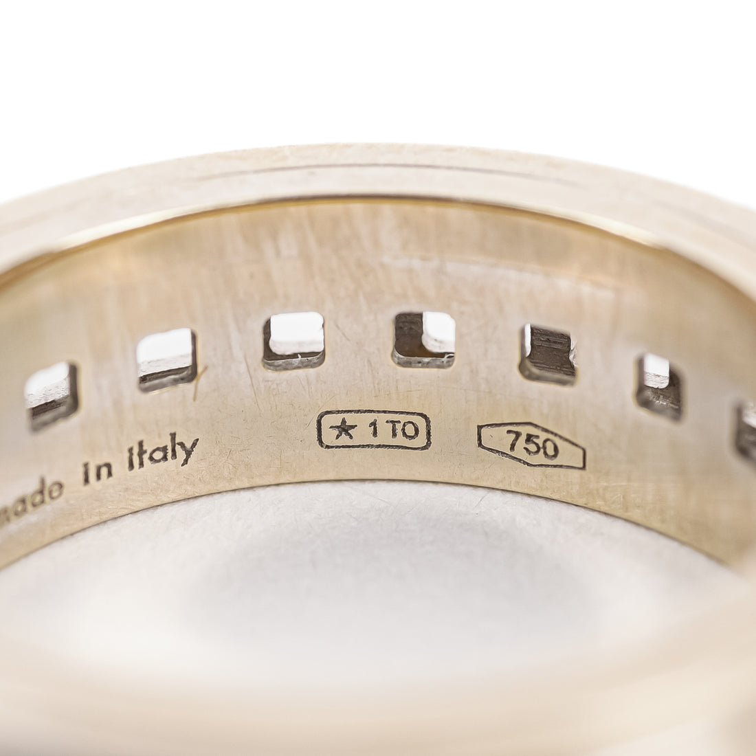 GUCCI 18K White Gold Spinner Ring