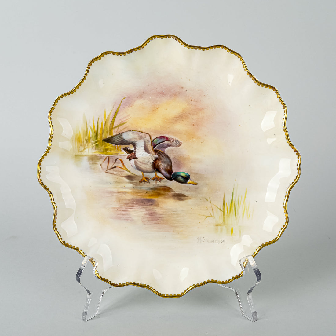 ROYAL DOULTON H Stevenson Birds Plates Set Of 8