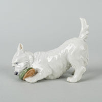 ROYAL COPENHAGEN Figurine Dog With Slipper 3476