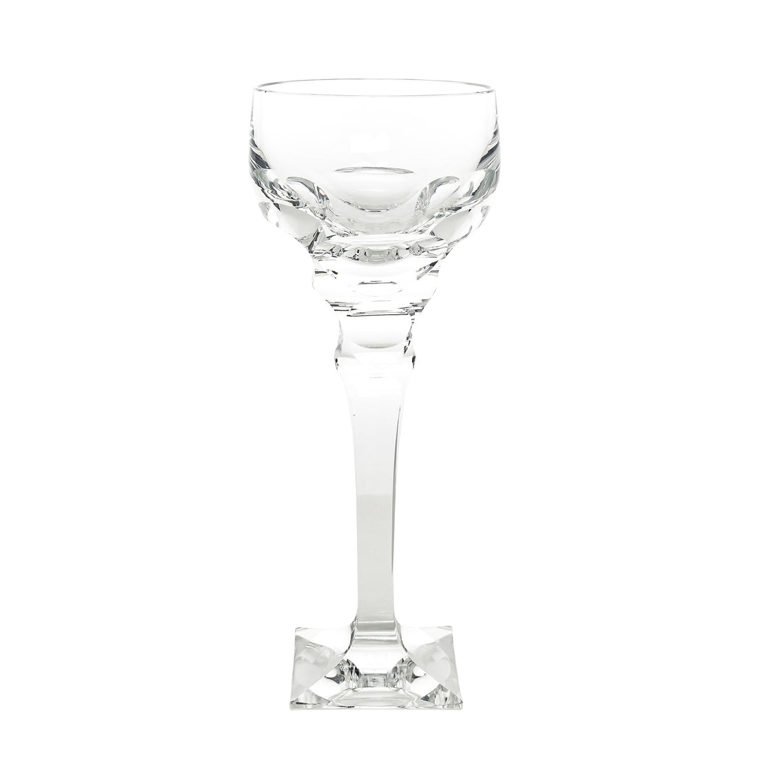 MOSER Cut Crystal Hock Wine Glass