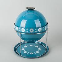 CATHRINEHOLM Saturn Blue Enamelware Fondue Set 4 Pieces