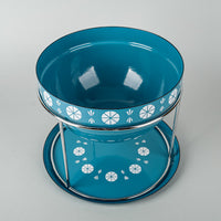 CATHRINEHOLM Saturn Blue Enamelware Fondue Set 4 Pieces