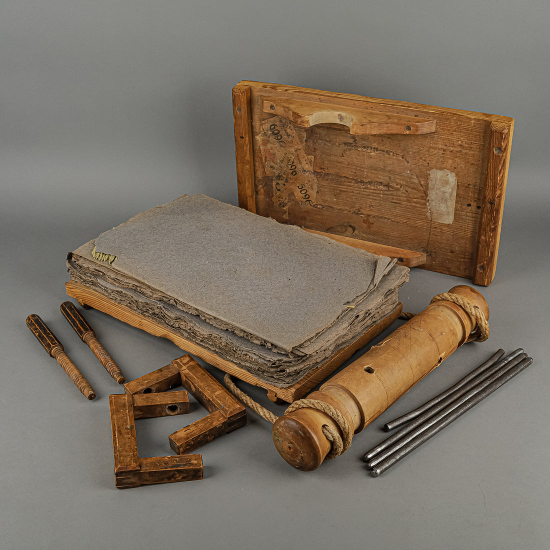 Vintage PIne Flower Press And Herbarium