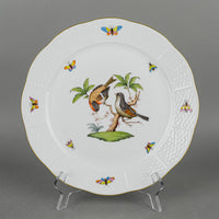 HEREND Rothschild Bird Dinner Plate