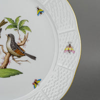 HEREND Rothschild Bird Dinner Plate