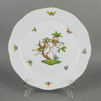 HEREND Rothschild Bird Dinner Plate