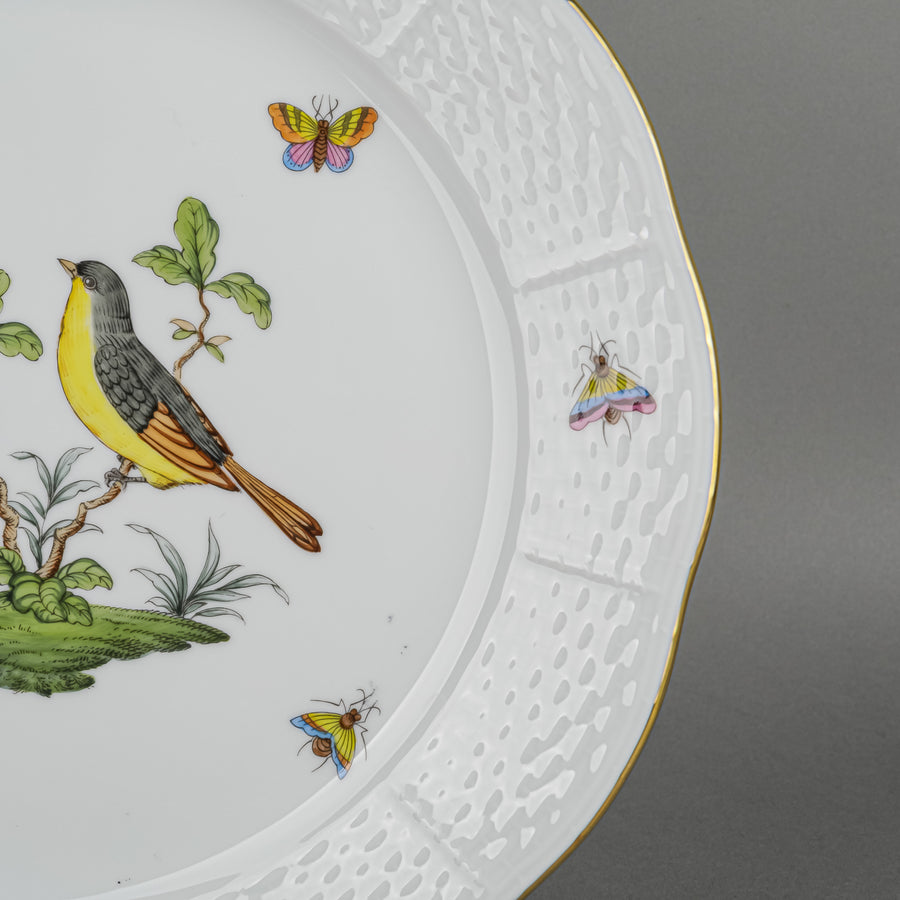 HEREND Rothschild Bird Dinner Plate