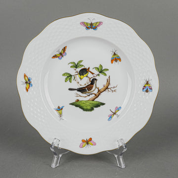 HEREND Rothschild Bird Pie/Dessert Plates Set Of 3