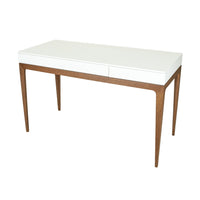 ROCHE BOBOIS Devom Desk White And Walnut