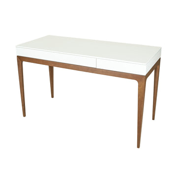 ROCHE BOBOIS Devom Desk White And Walnut