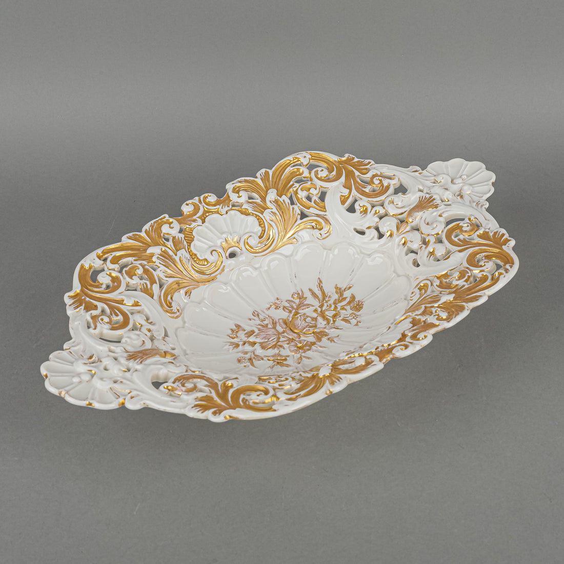 MEISSEN Embossed Gold Basket