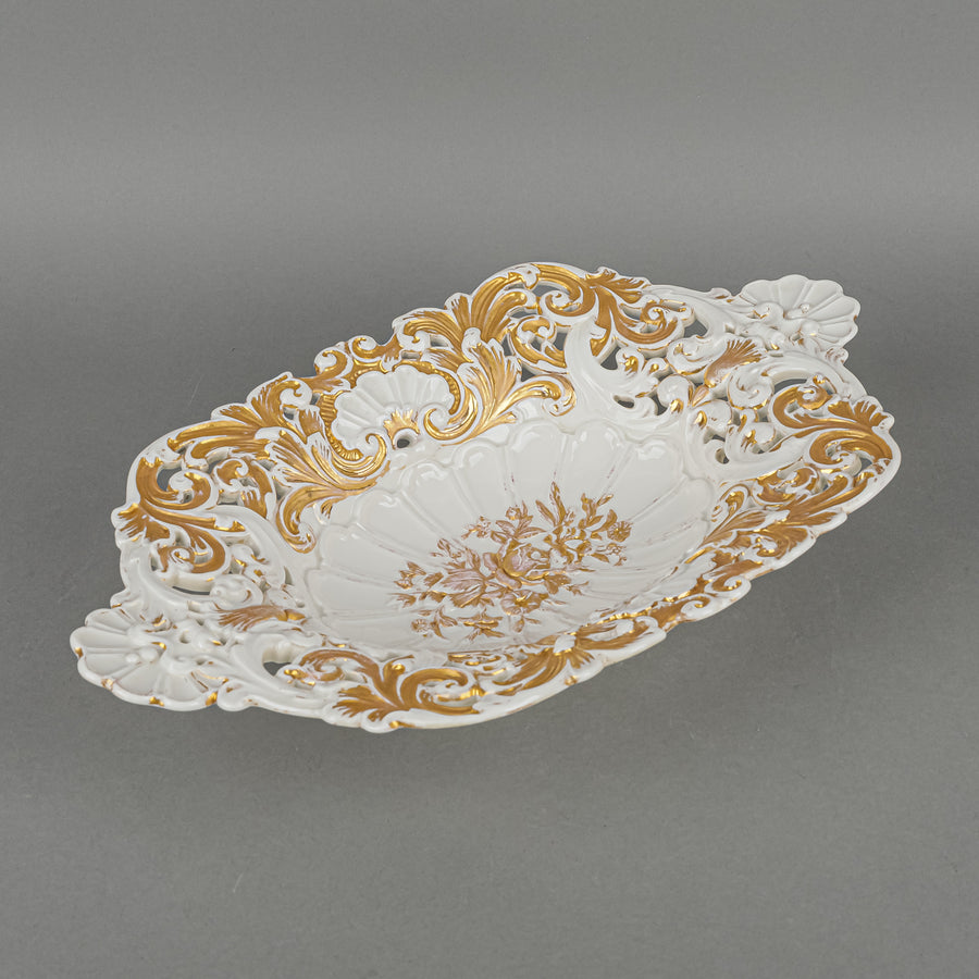 MEISSEN Embossed Gold Basket