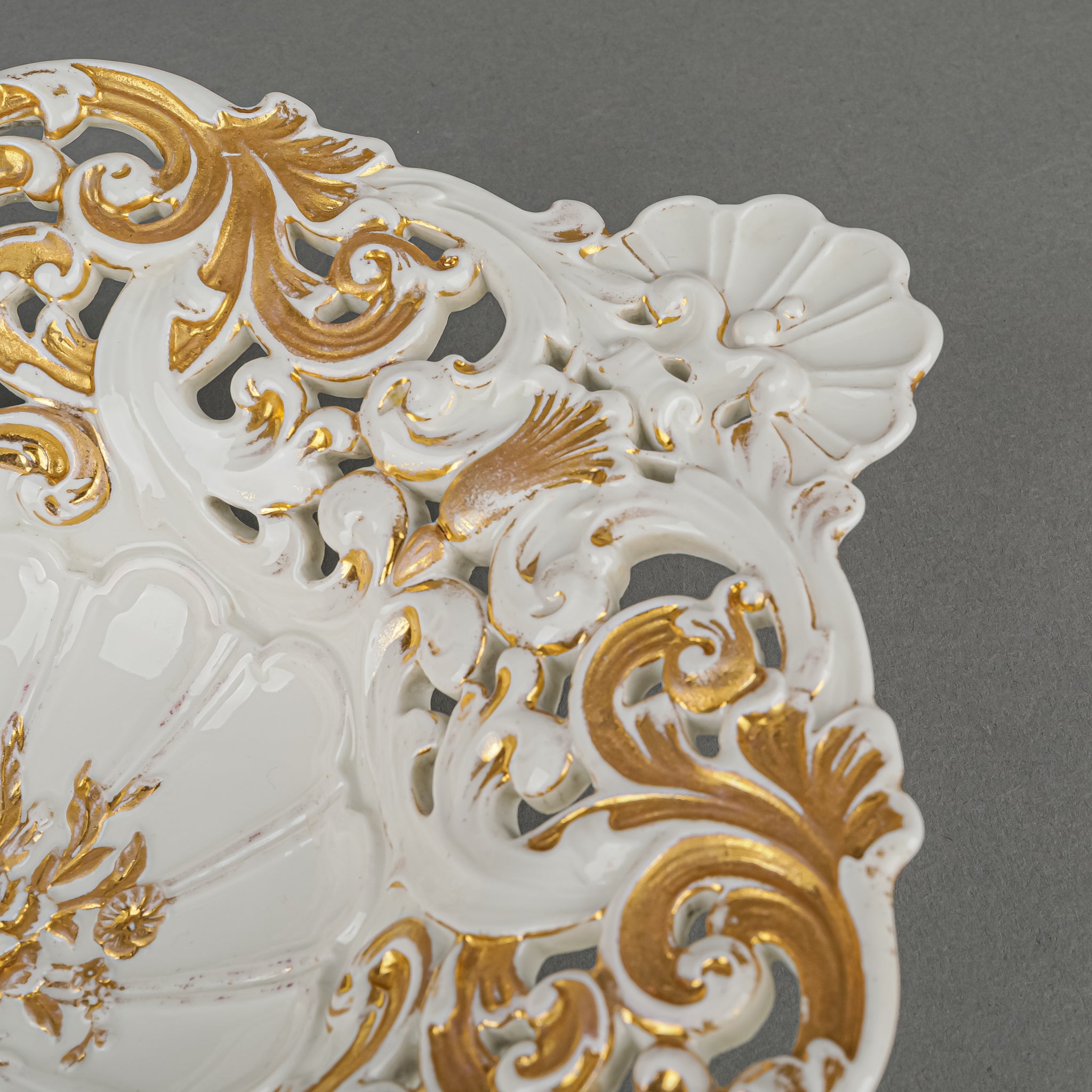 ヴィンテージマイセンアウグストゥスレックスVINTAGE MEISSEN 1924～1934年Meissen Akanteのティーポット高さ約16㎝H取手から