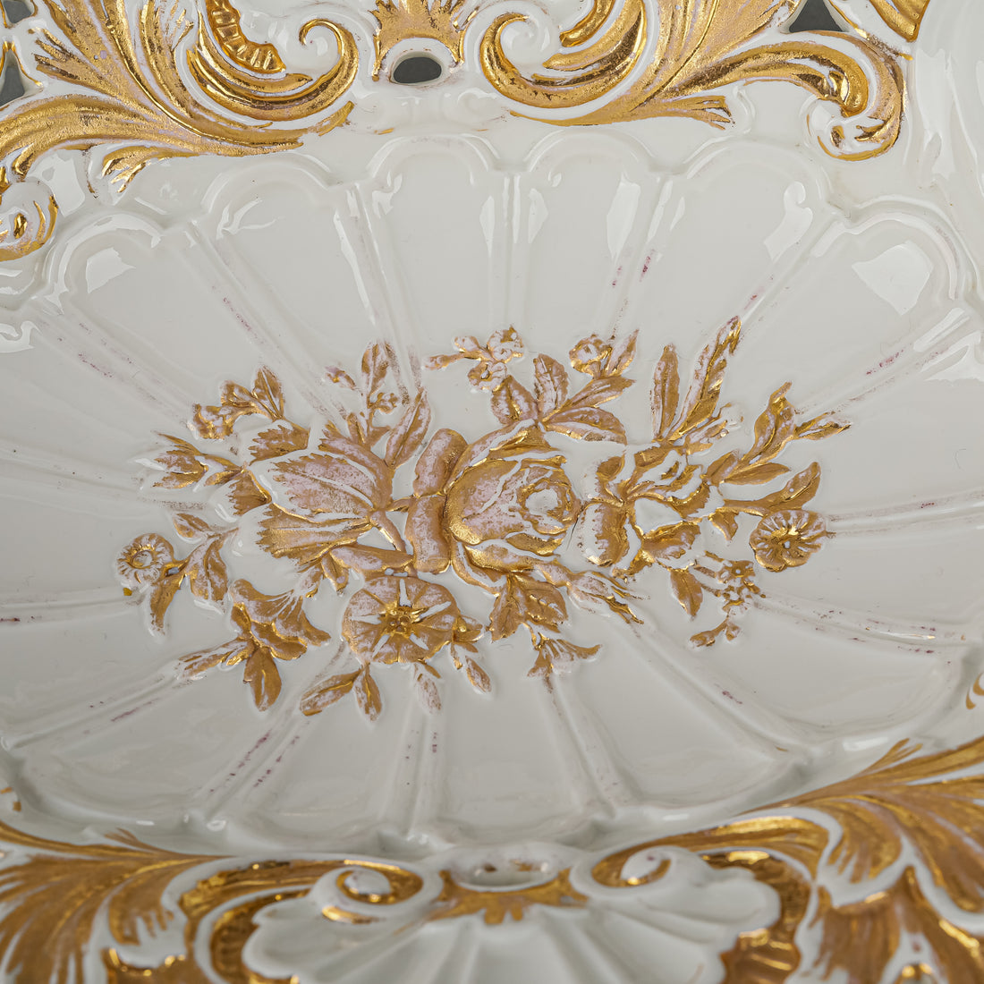 MEISSEN Embossed Gold Basket