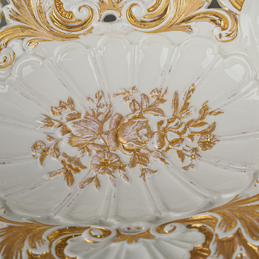 MEISSEN Embossed Gold Basket