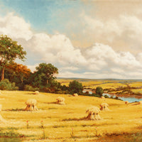 Frederick D. Ogden (American 1892-1948) Landscape With Haystacks