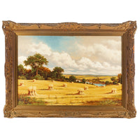 Frederick D. Ogden (American 1892-1948) Landscape With Haystacks
