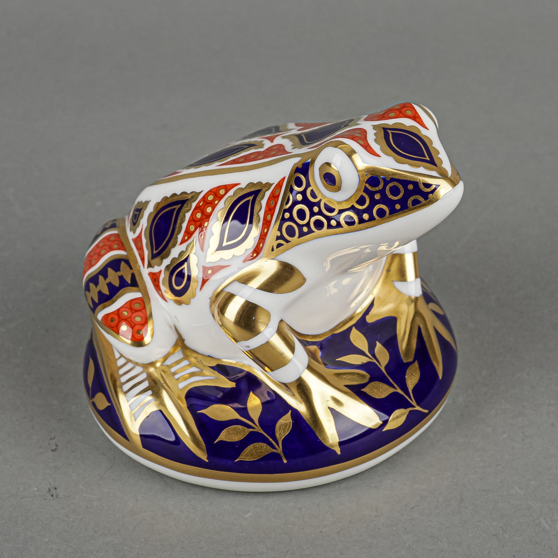 ROYAL CROWN DERBY Paperweight Frog
