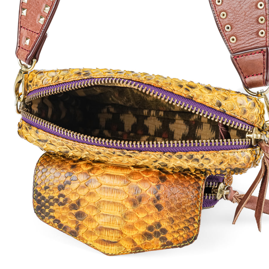 CLARIS VIROT Charlie Python Bag