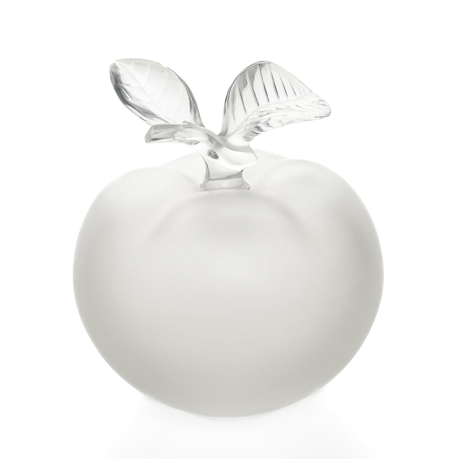 LALIQUE Grande Pomme Perfume Bottle & Stopper 11646 H6"xD5"