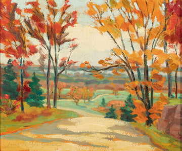 Agnes B. Johnson Sinclair (Canadian 1892-1952) Landscape - Autumn Scene