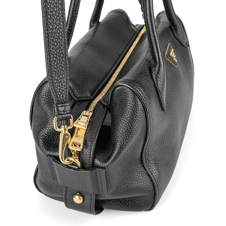 PRADA  Black Leather Handbag