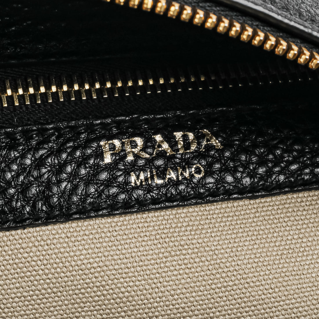 PRADA  Black Leather Handbag