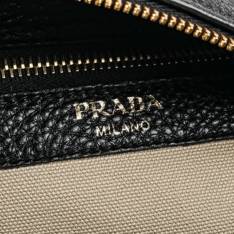 PRADA  Black Leather Handbag