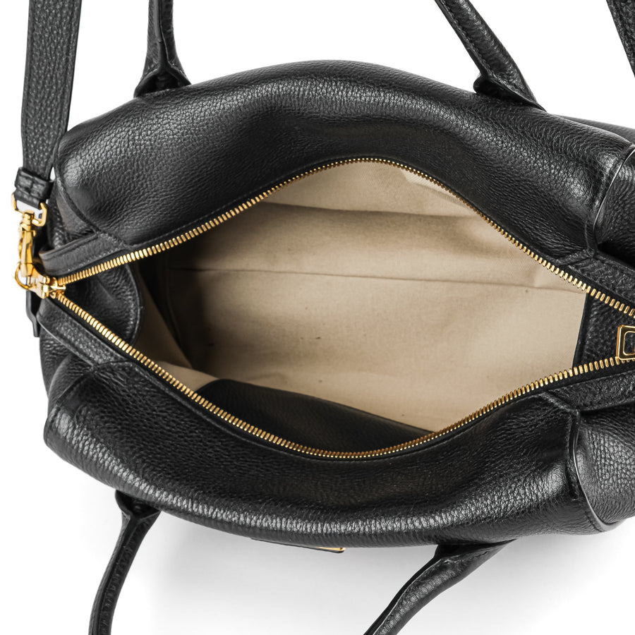 PRADA  Black Leather Handbag
