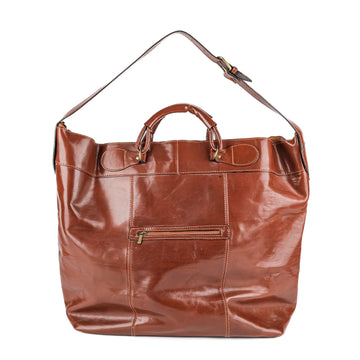 Brown Leather Weekend Bag