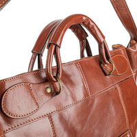 Brown Leather Weekend Bag