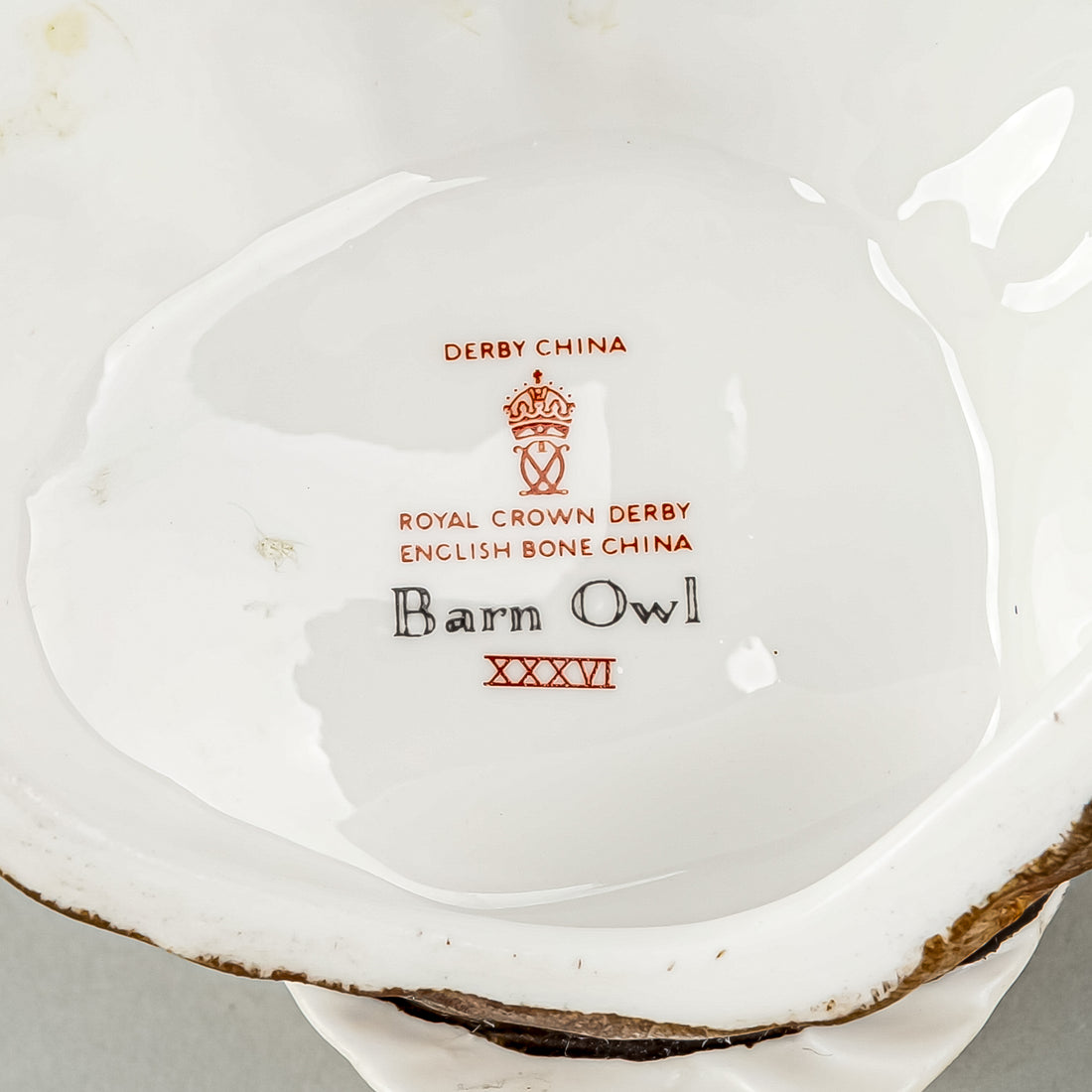 ROYAL CROWN DERBY Figurine Barn Owl