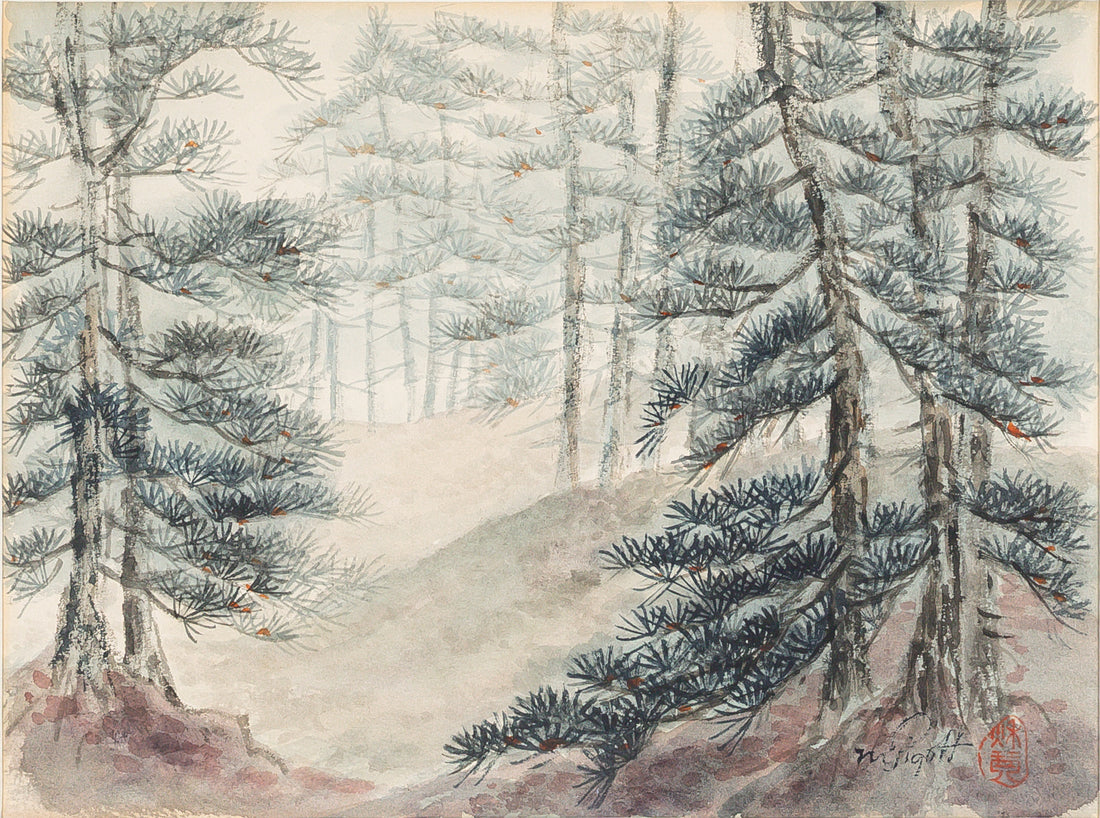 Marjorie Pigott (Canadian 1904-1990) Evergreen Forest Watercolour on paper