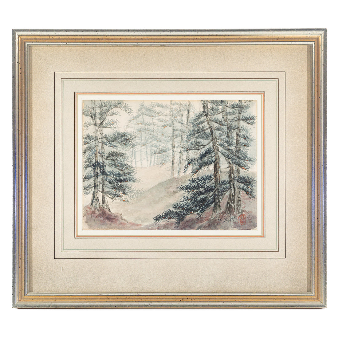 Marjorie Pigott (Canadian 1904-1990) Evergreen Forest Watercolour on paper